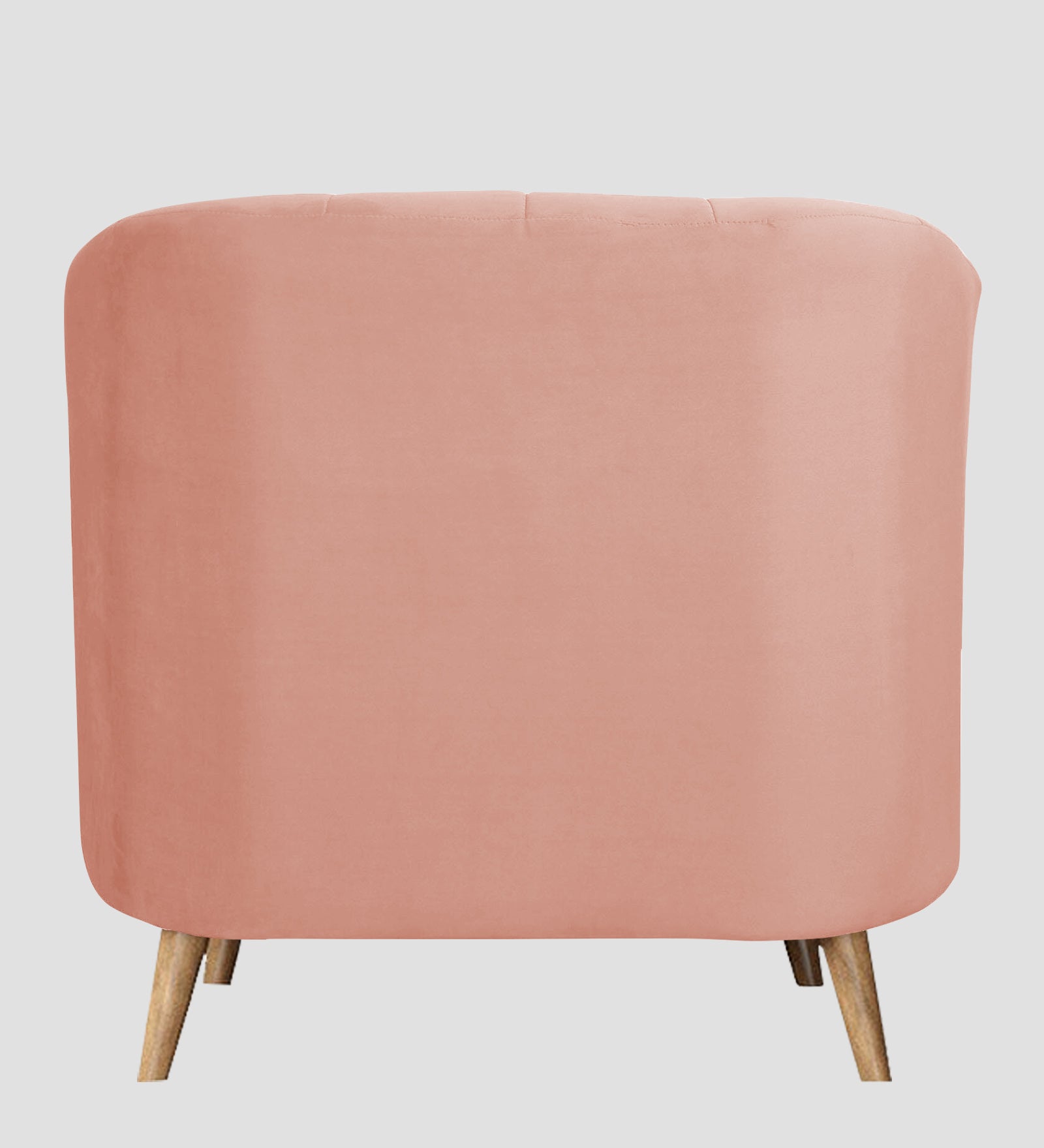 Nancy Velvet 1 Seater Sofa in Blush Pink Colour