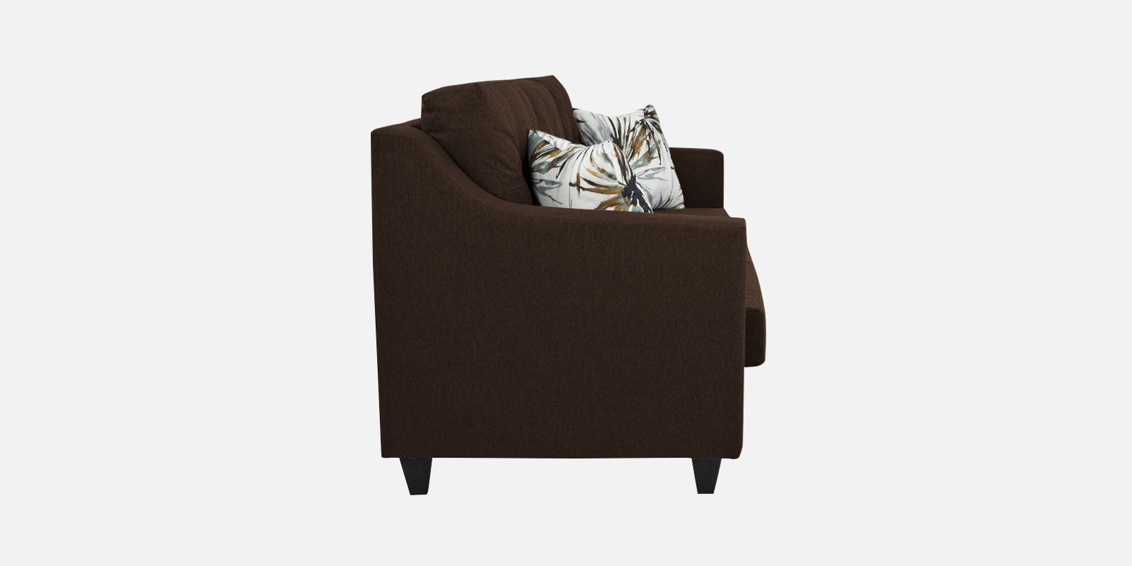 Welly Fabric 3 Seater Sofa In Cidar Brown Colour