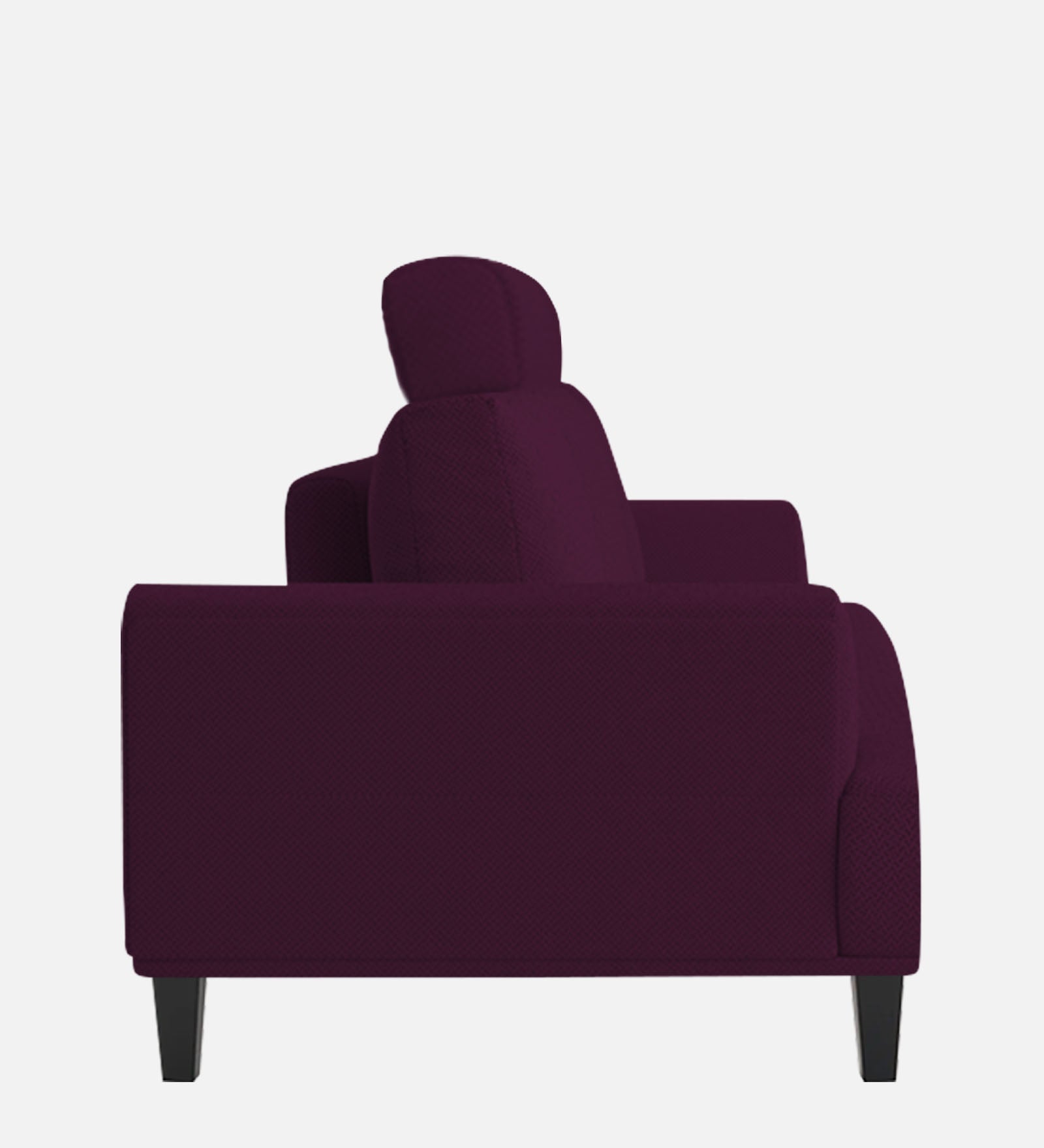 Como Fabric 1 Seater Sofa in Greek Purple Colour