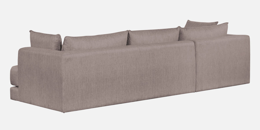 Ziggy Fabric Lhs Sectional Sofa 3 Lounger In Almond Beige Colour - Febonic Living