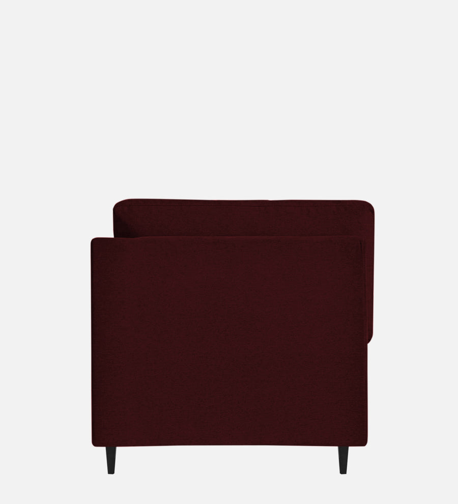 Jonze Velvet Lhs Chaise Lounger In Dark Maroon Colour - Febonic Living