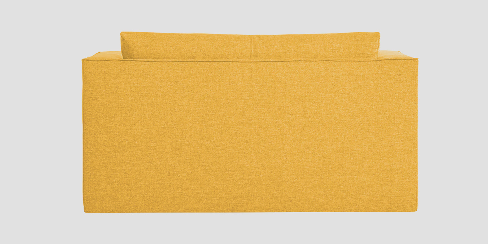 Kenia Fabric 2 Seater Foldable Sofa Cum Bed In Bold Yellow Colour - Febonic Living