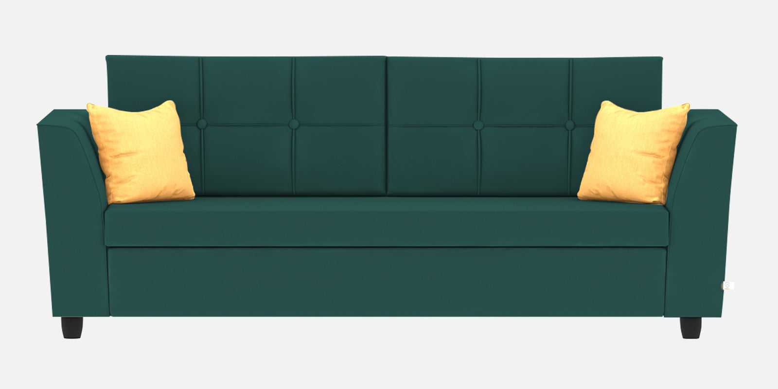 Nestin Velvet 3 Seater Sofa in Pine Green Colour