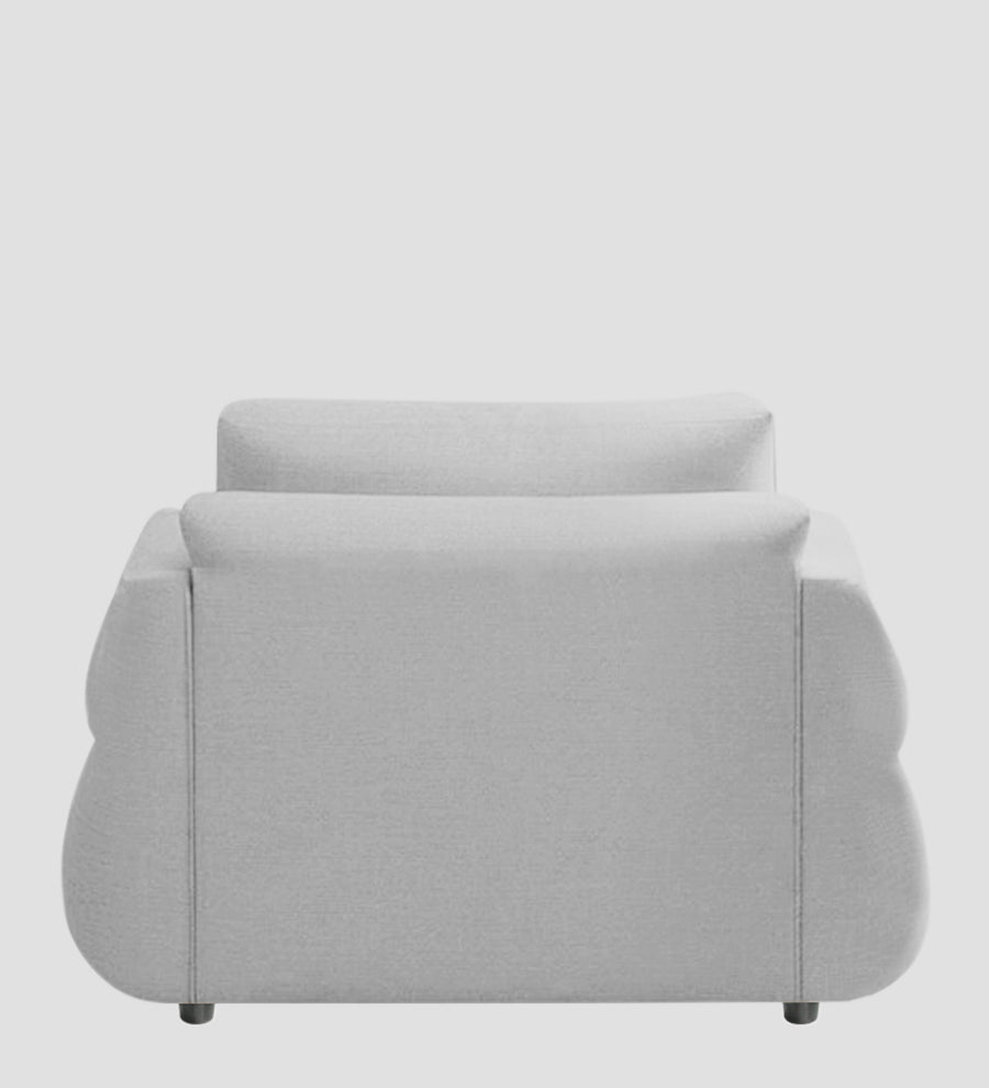 Jack Fabric 1 Seater Sofa In Lit Grey Colour - Febonic Living