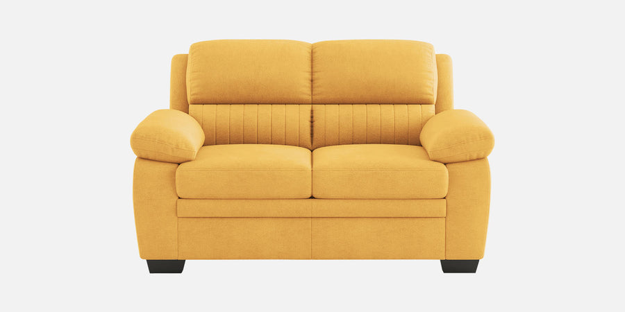 Cantaberry Velvet 2 Seater Sofa In Turmeric Yellow Colour - Febonic Living