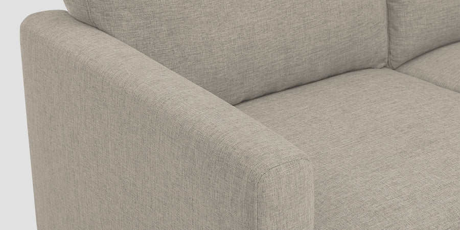 Romie Fabric Lhs Sectional Sofa 2 Lounger In Ash Grey Colour - Febonic Living