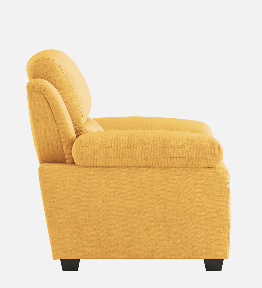 Cantaberry Velvet 1 Seater Sofa In Turmeric Yellow Colour - Febonic Living