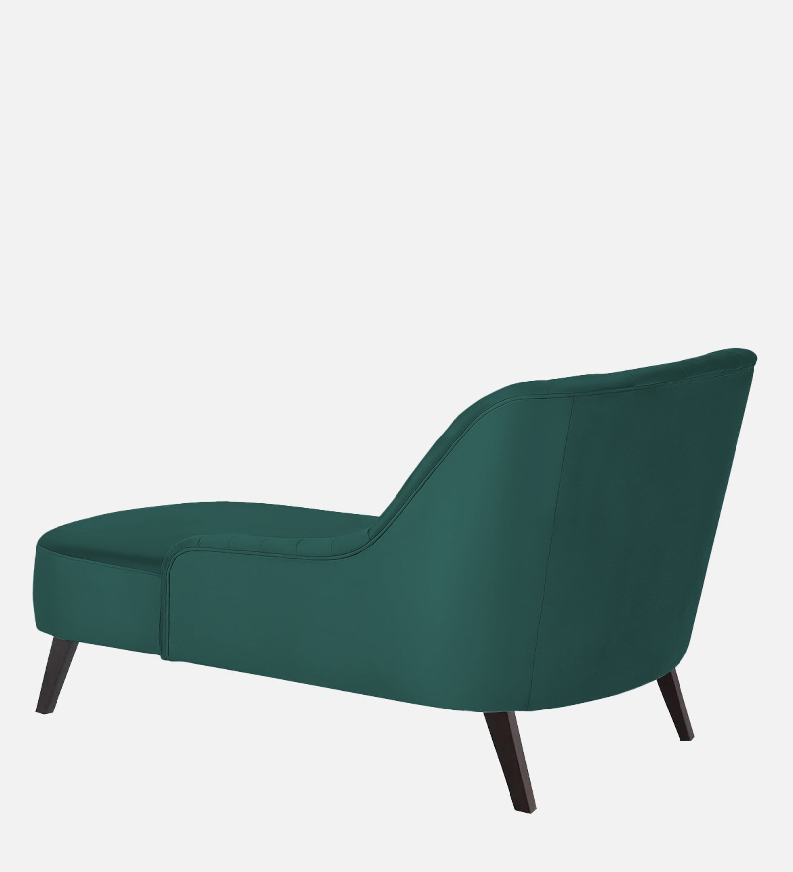 Flora Velvet LHS Chaise Lounger in Pine Green Colour