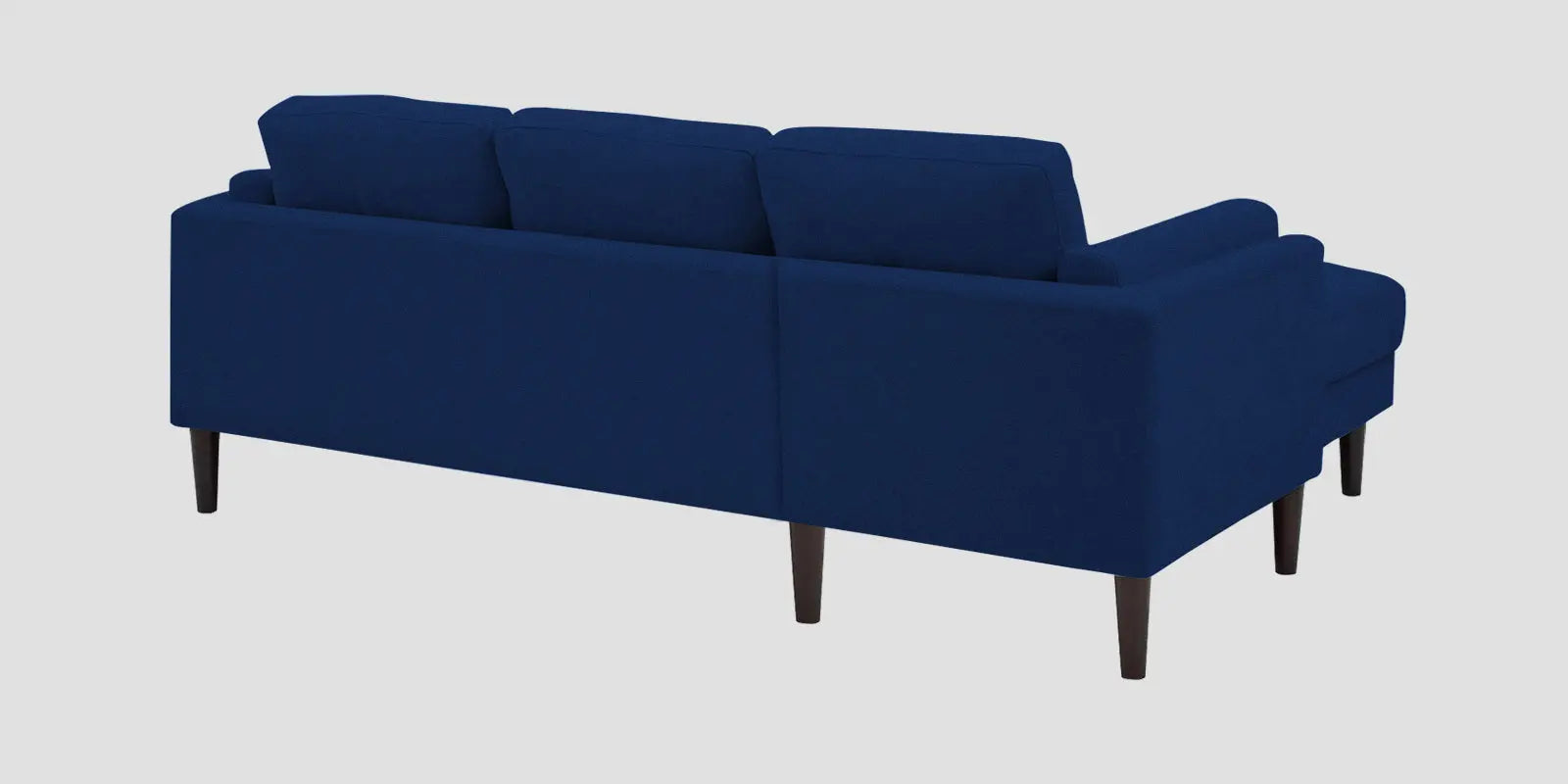 Creata Fabric RHS Sectional Sofa (2+Lounger) In Royal Blue Colour Febonic Living