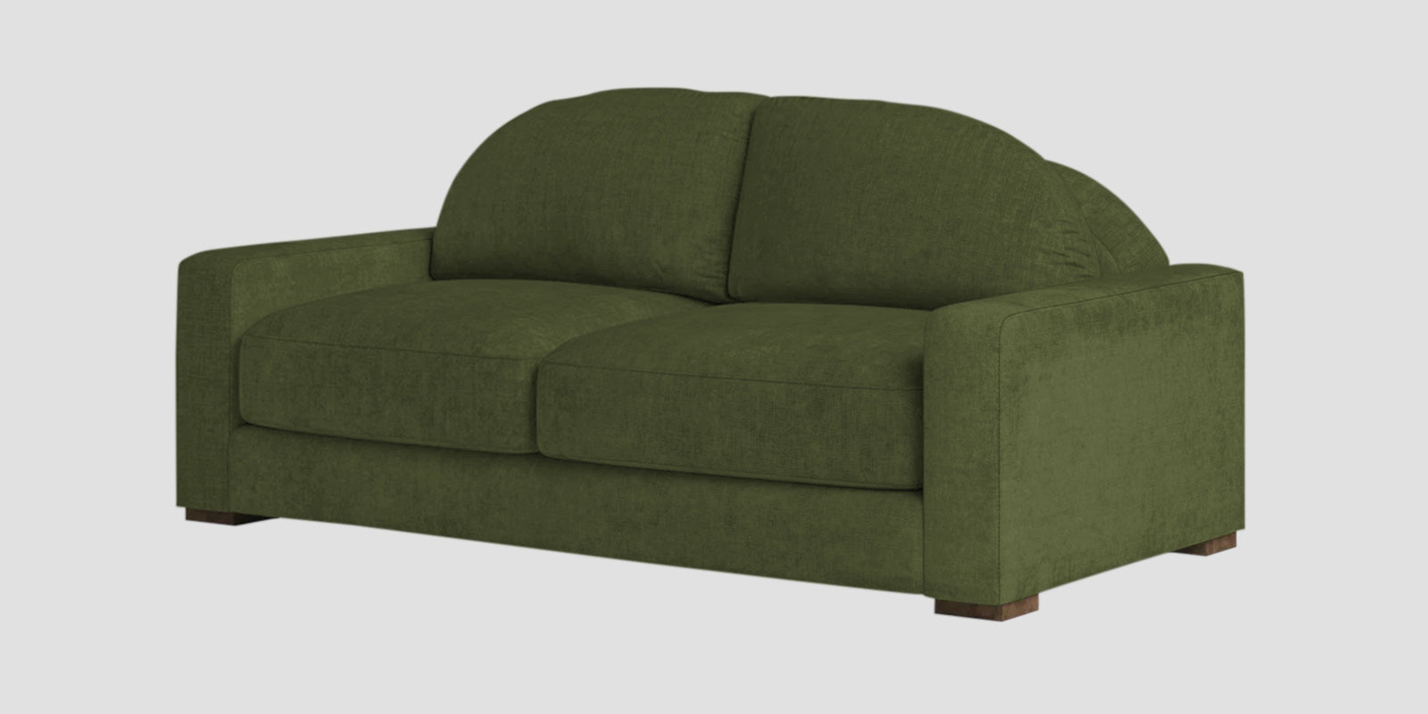 Dara Fabric 2 Seater Sofa In Olive Green Colour