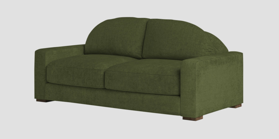Dara Fabric 2 Seater Sofa In Olive Green Colour - Febonic Living
