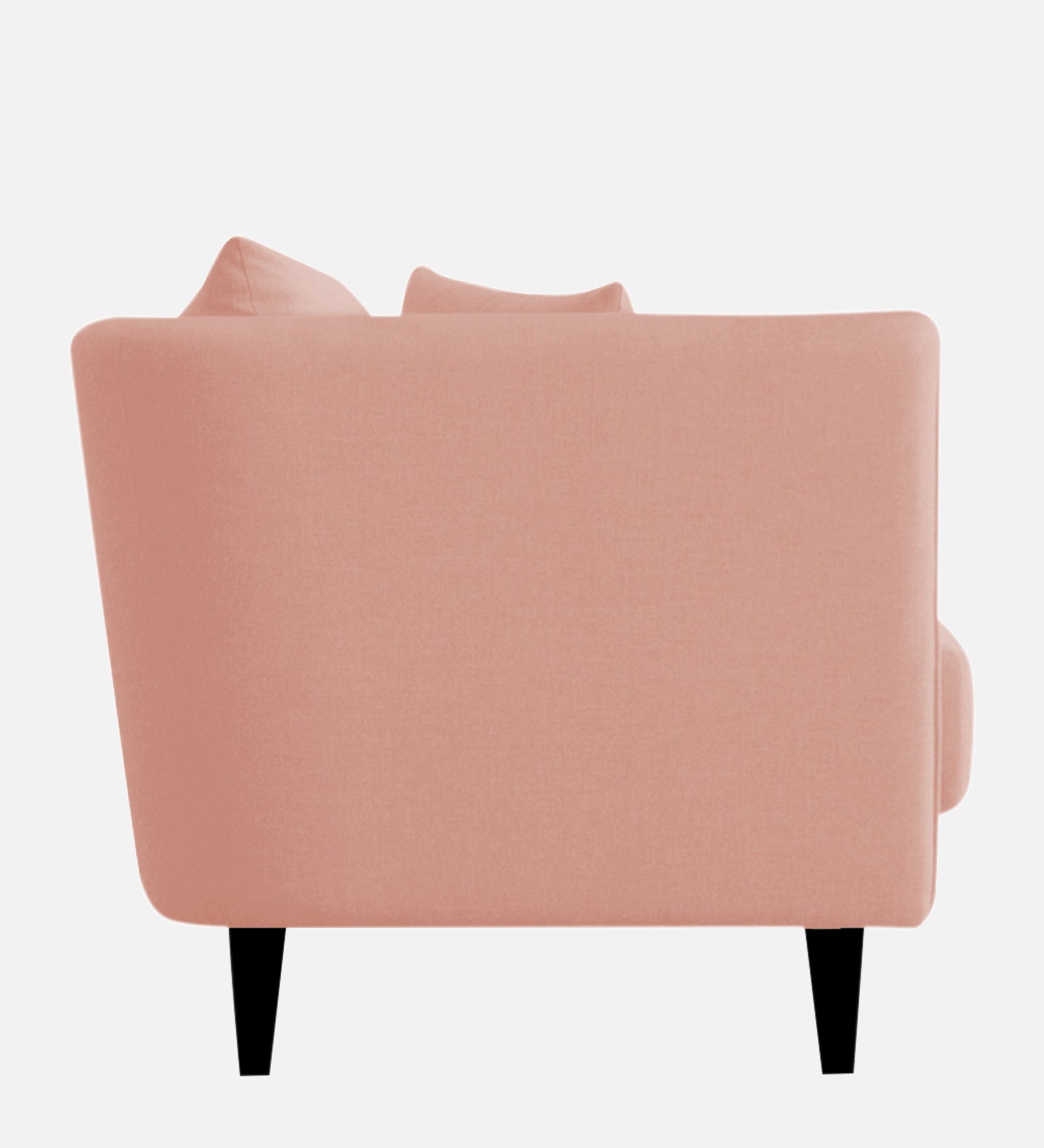 Norway Velvet 1 Seater Sofa In Blush Pink Colour