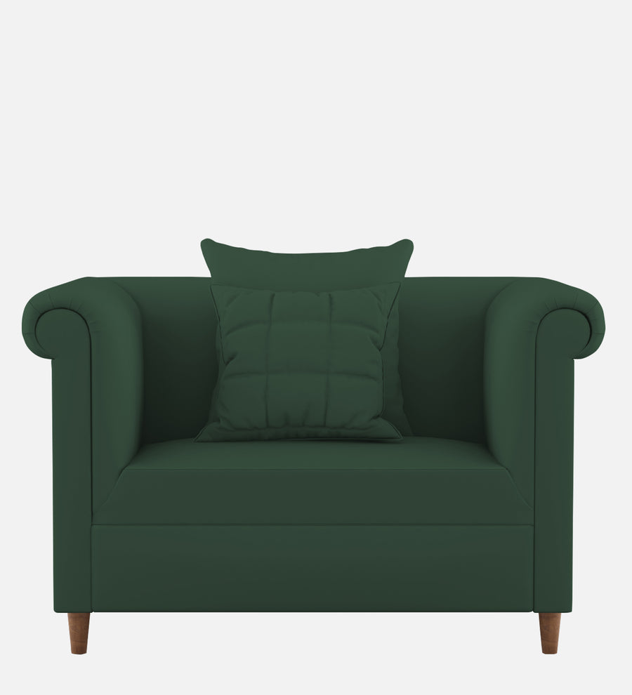 Rubi Velvet 1 Seater Sofa In Amazon Green Colour - Febonic Living