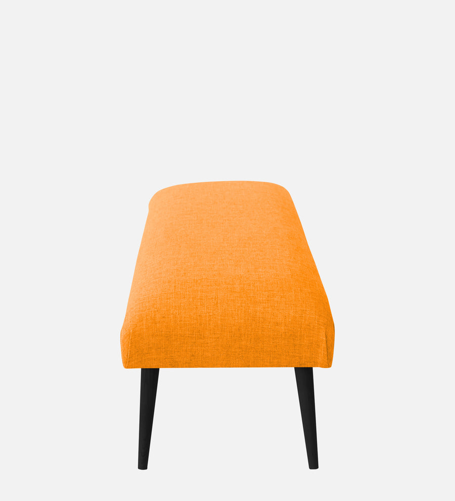 Adon Velvet Bench In Tangerine Orange Colour - Febonic Living