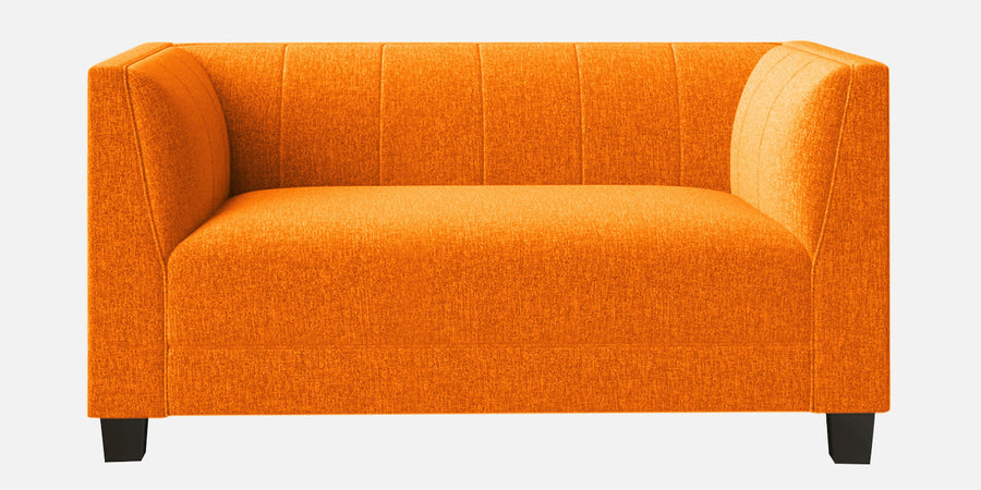 Chastin Fabric 2 Seater Sofa In Vivid Orange Colour - Febonic Living