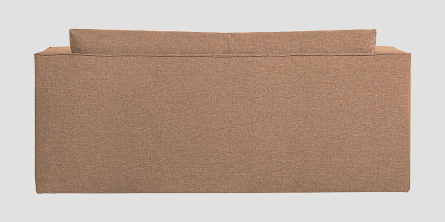 Kenia Fabric 3 Seater Foldable Sofa Cum Bed In Cosmic Beige Colour - Febonic Living