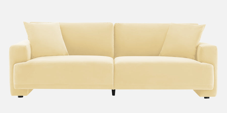 Kosta Velvet 3 Seater Sofa In Sandy Beige Colour - Febonic Living