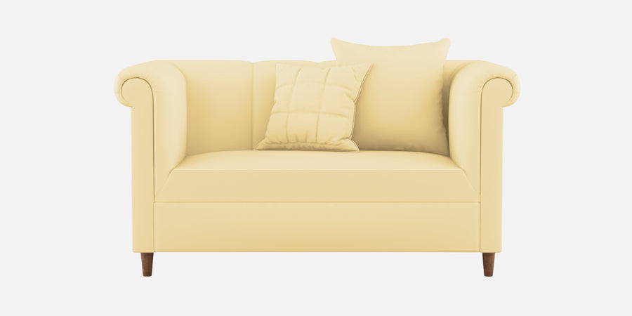 Rubi Velvet 2 Seater Sofa In Sandy Beige Colour - Febonic Living