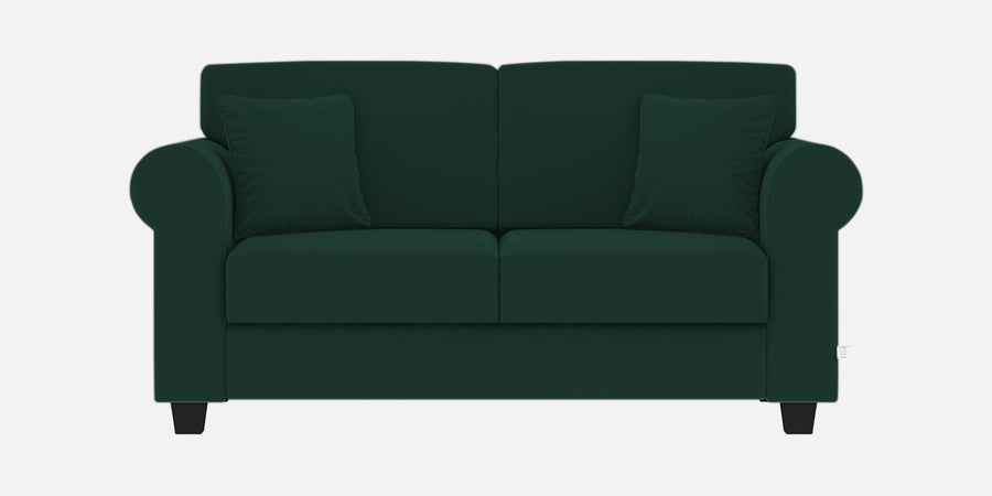 Numonk Velvet 2 Seater Sofa In Forest Green Colour - Febonic Living