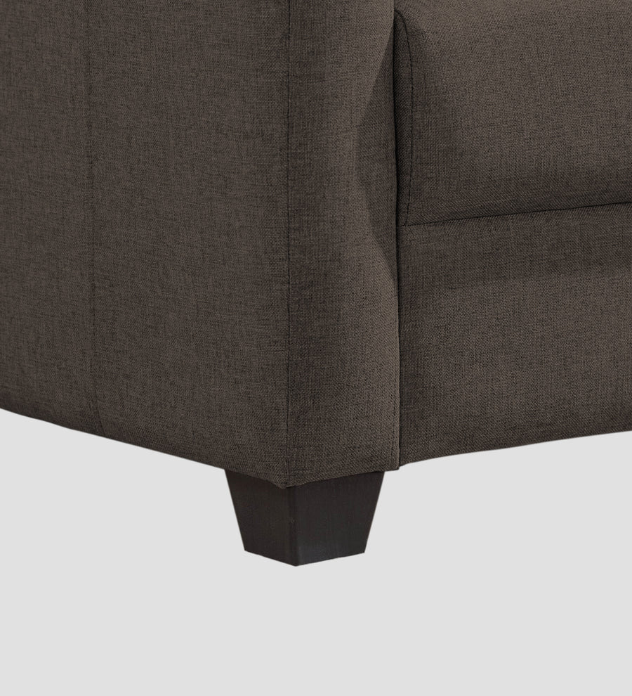 Devo Fabric 1 Seater Sofa In Caspa Brown Colour - Febonic Living