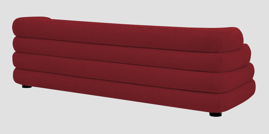 Wener Fabric 3 Seater Sofa In Chilli Red Colour - Febonic Living