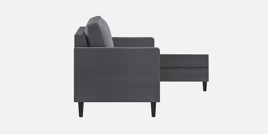 Nori Fabric Rhs Sectional Sofa 3 Lounger In Maba Grey Colour - Febonic Living