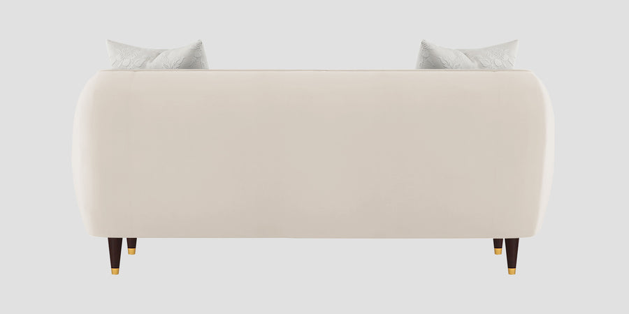 Hairo Velvet 2 Seater Sofa In Camel Beige Colour - Febonic Living