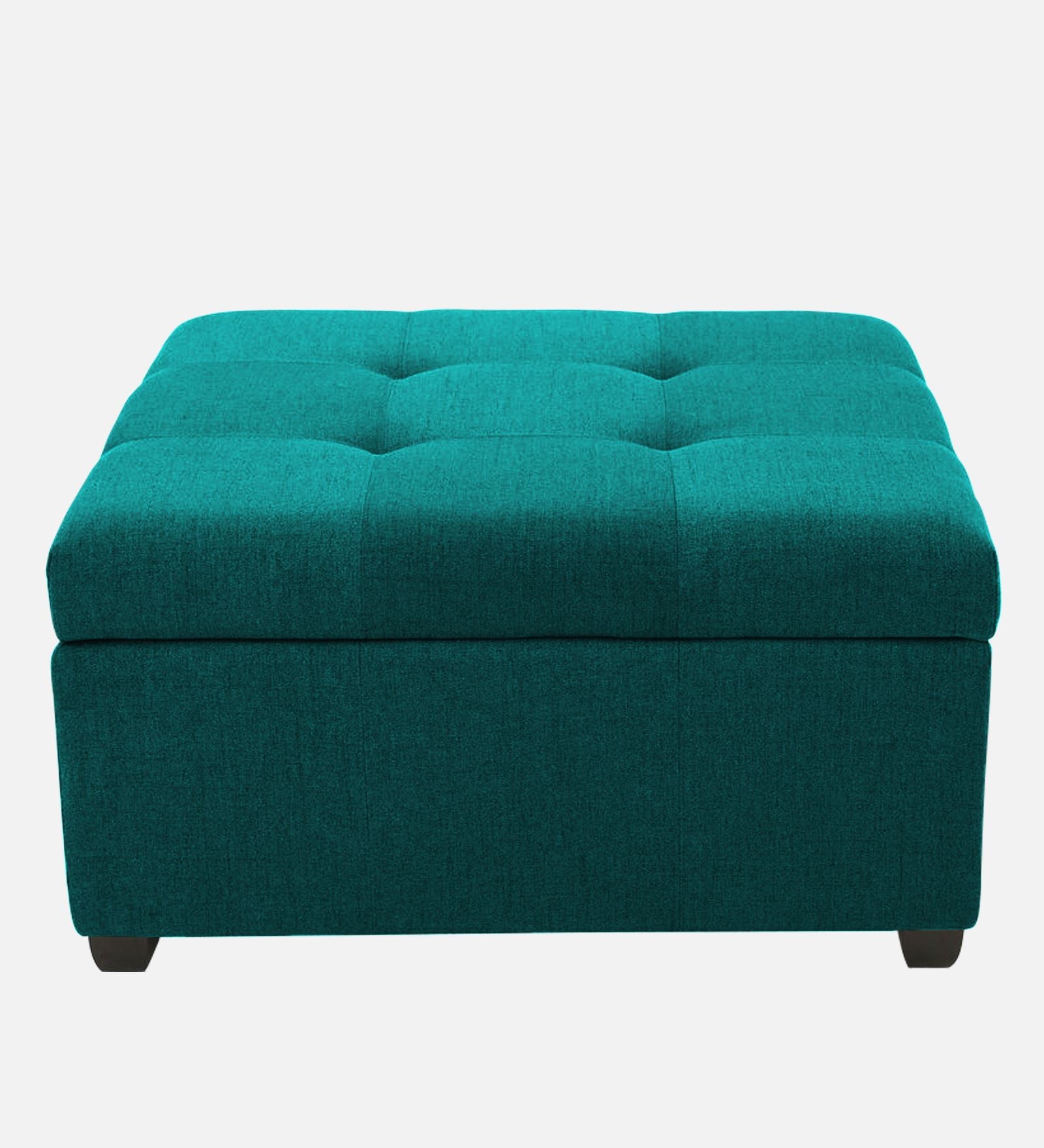 Balkan Fabric Ottoman In Sea Green Colour