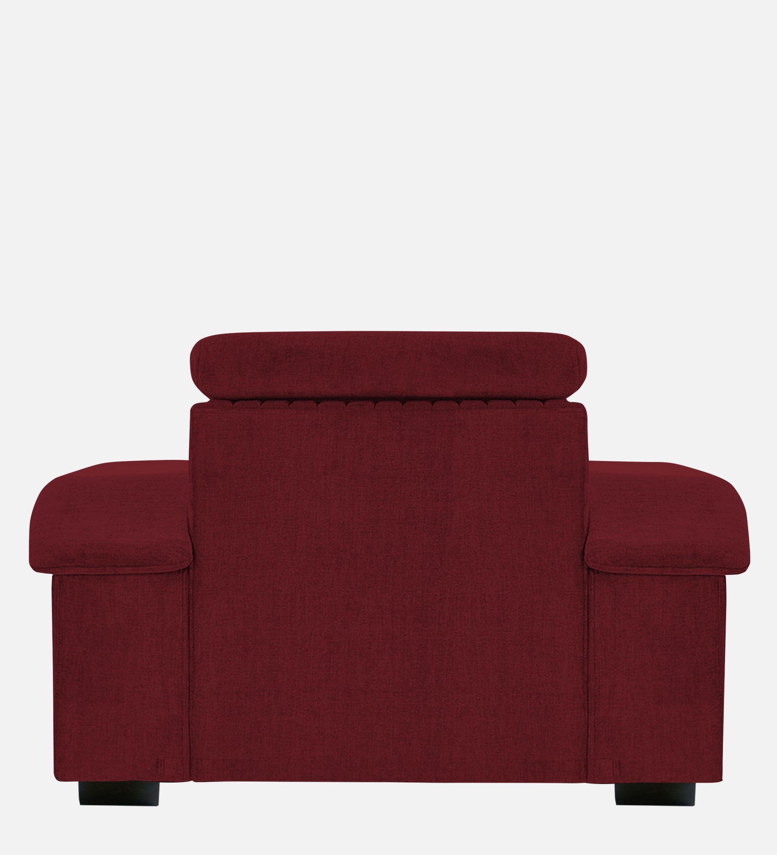 Draco Fabric 1 Seater Sofa In  Blood Maroon Colour - Febonic Living