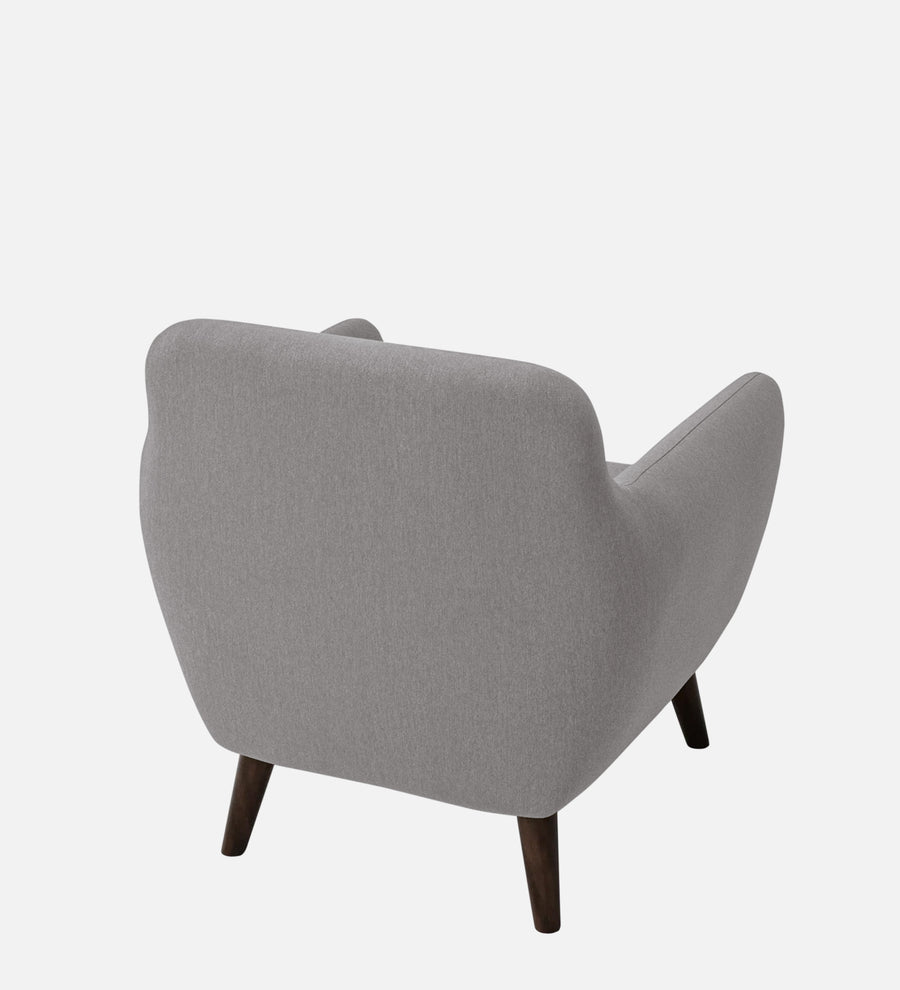 Goofy Fabric 1 Seater Sofa In Silver Grey Colour - Febonic Living