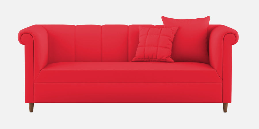 Rubi Velvet 3 Seater Sofa In Ox Blood Maroon Colour - Febonic Living