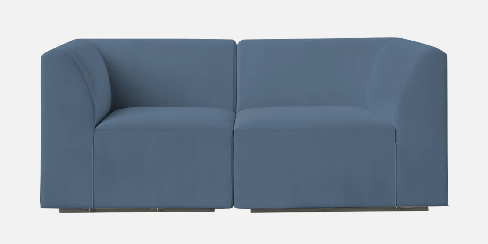 Bufa Velvet 2 Seater Sofa in Oxford Blue Colour With Storage