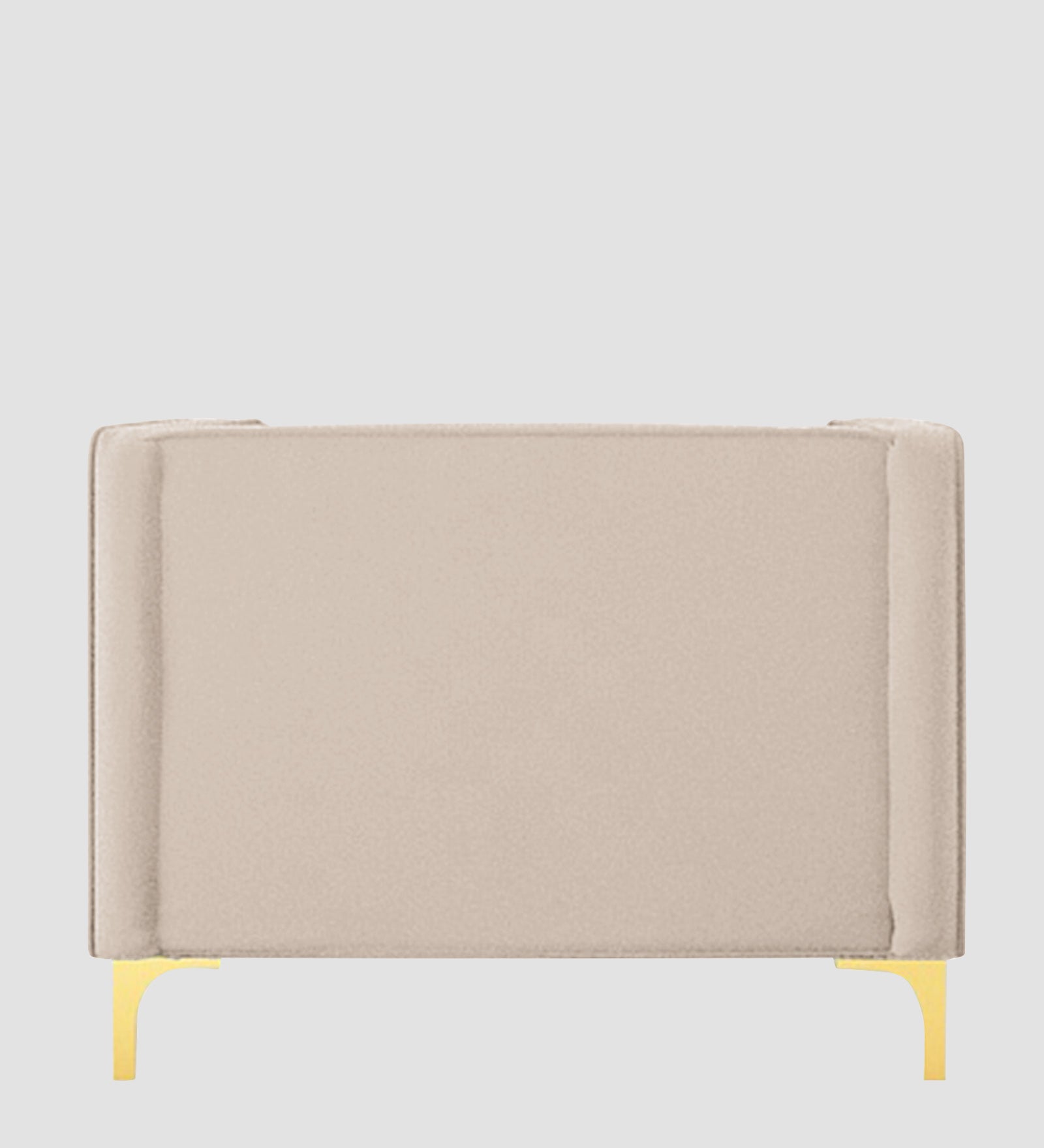 Saban Velvet 1 Seater Sofa in  Camel Beige Colour - Febonic Living
