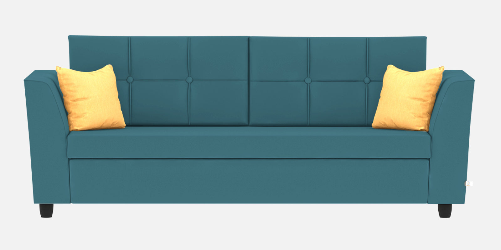 Nestin Velvet 3 Seater Sofa in Aqua Blue Colour