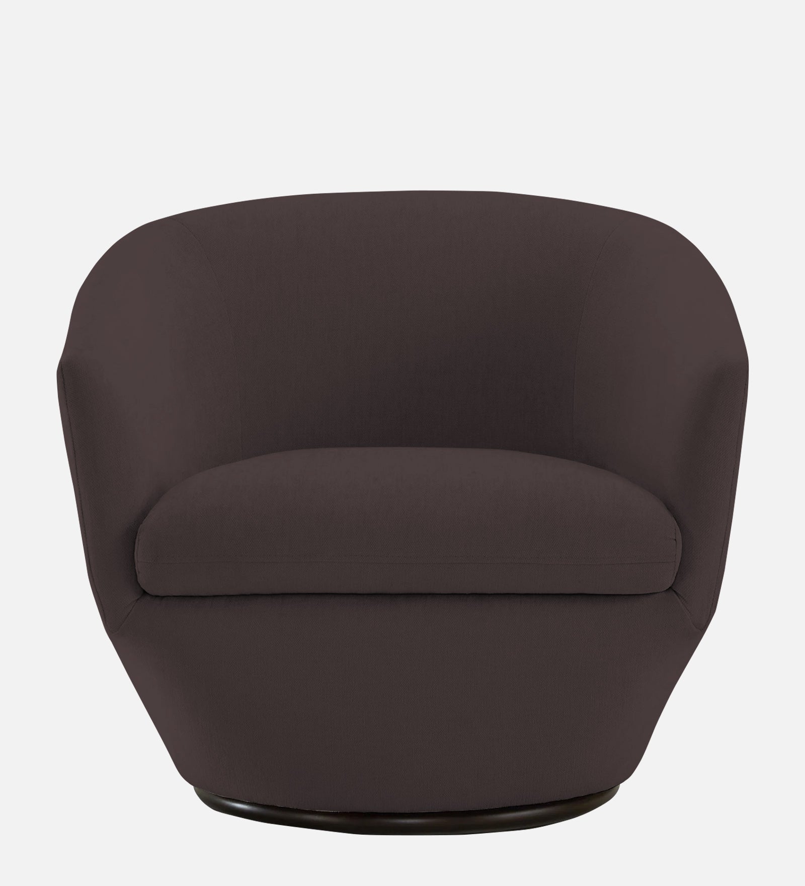 Haddie Velvet Swivel Chair in Mocha Brown Colour