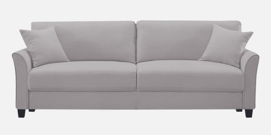 Daroo Velvet 3 Seater Sofa In Concrete Grey Colour - Febonic Living