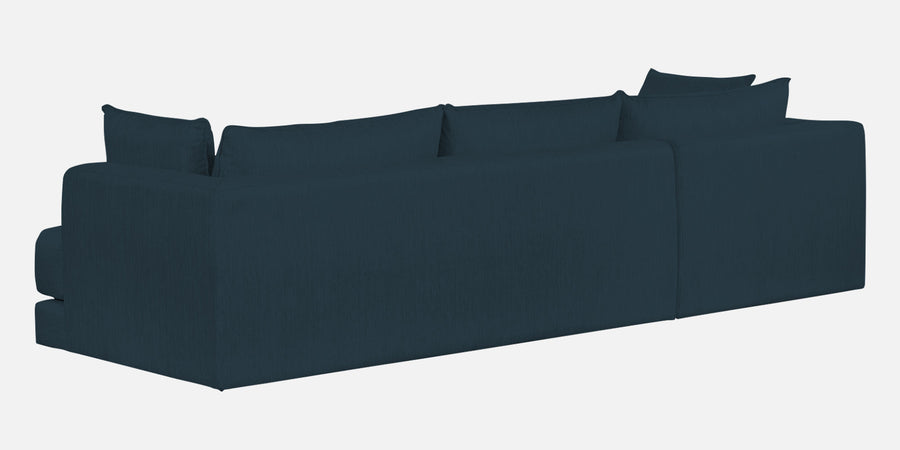 Ziggy Fabric Lhs Sectional Sofa 3 Lounger In Cool Blue Colour - Febonic Living