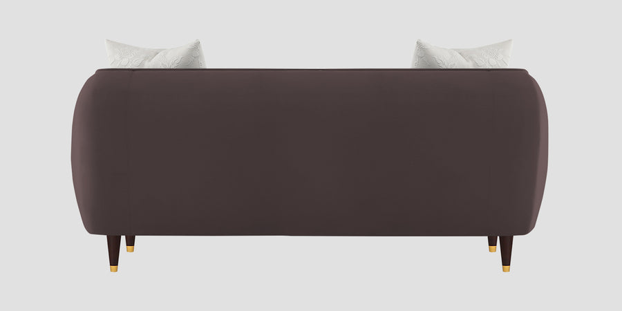 Hairo Velvet 2 Seater Sofa In Mocha Brown Colour - Febonic Living