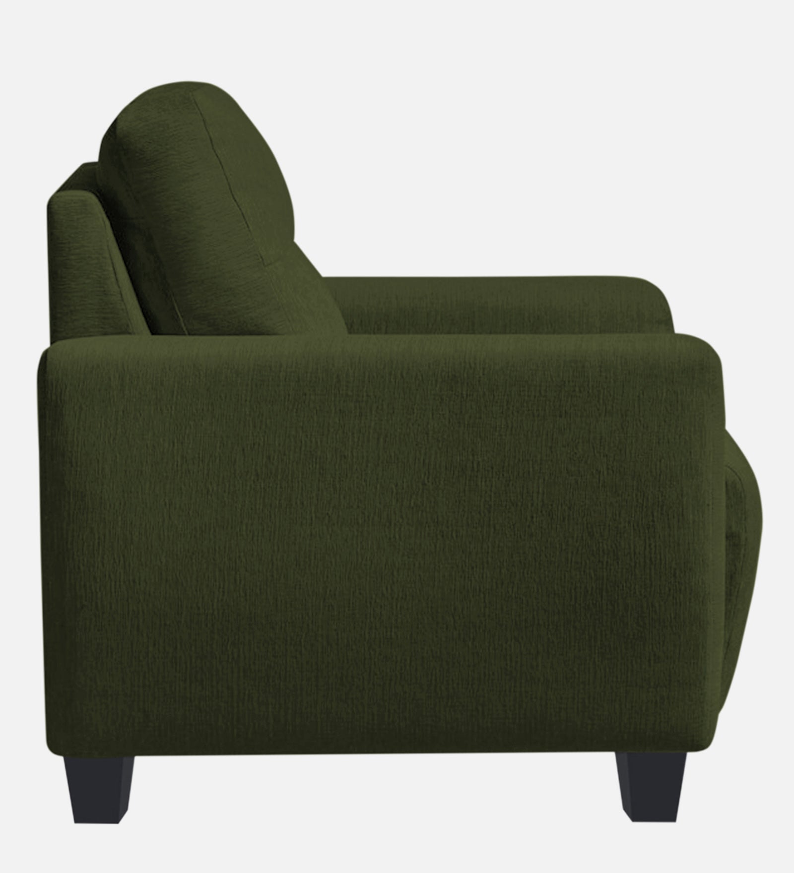 Bakadi Fabric 1 Seater Sofa in Olive Green Colour