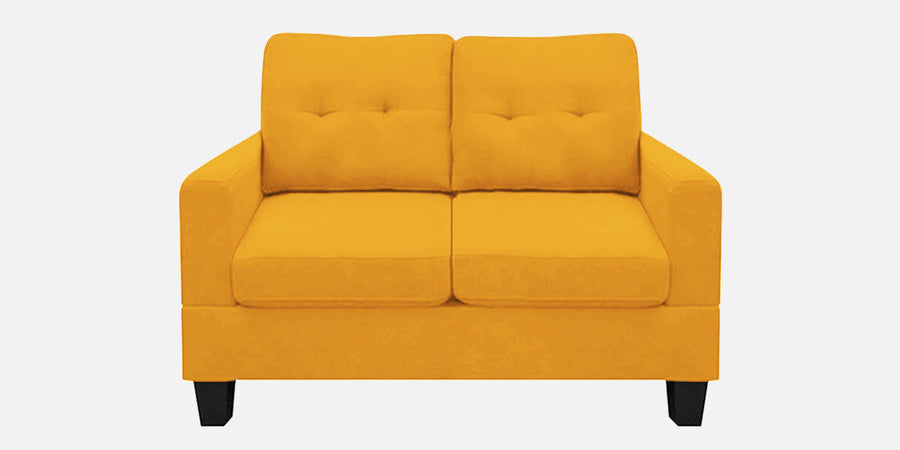 Thomas Fabric 2 Seater Sofa In Bold Yellow Colour - Febonic Living