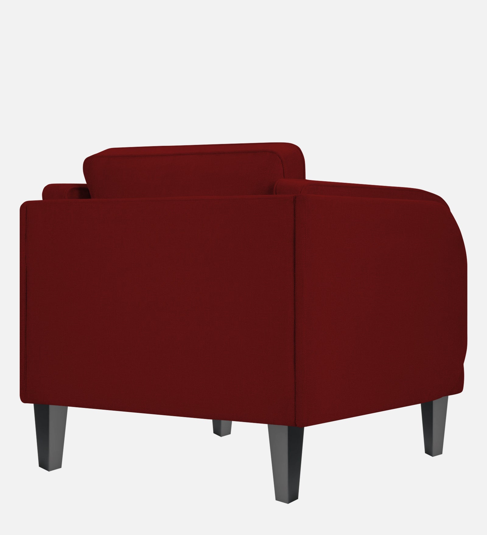 Siddy Fabric 1 Seater Sofa in Blood Maroon Colour