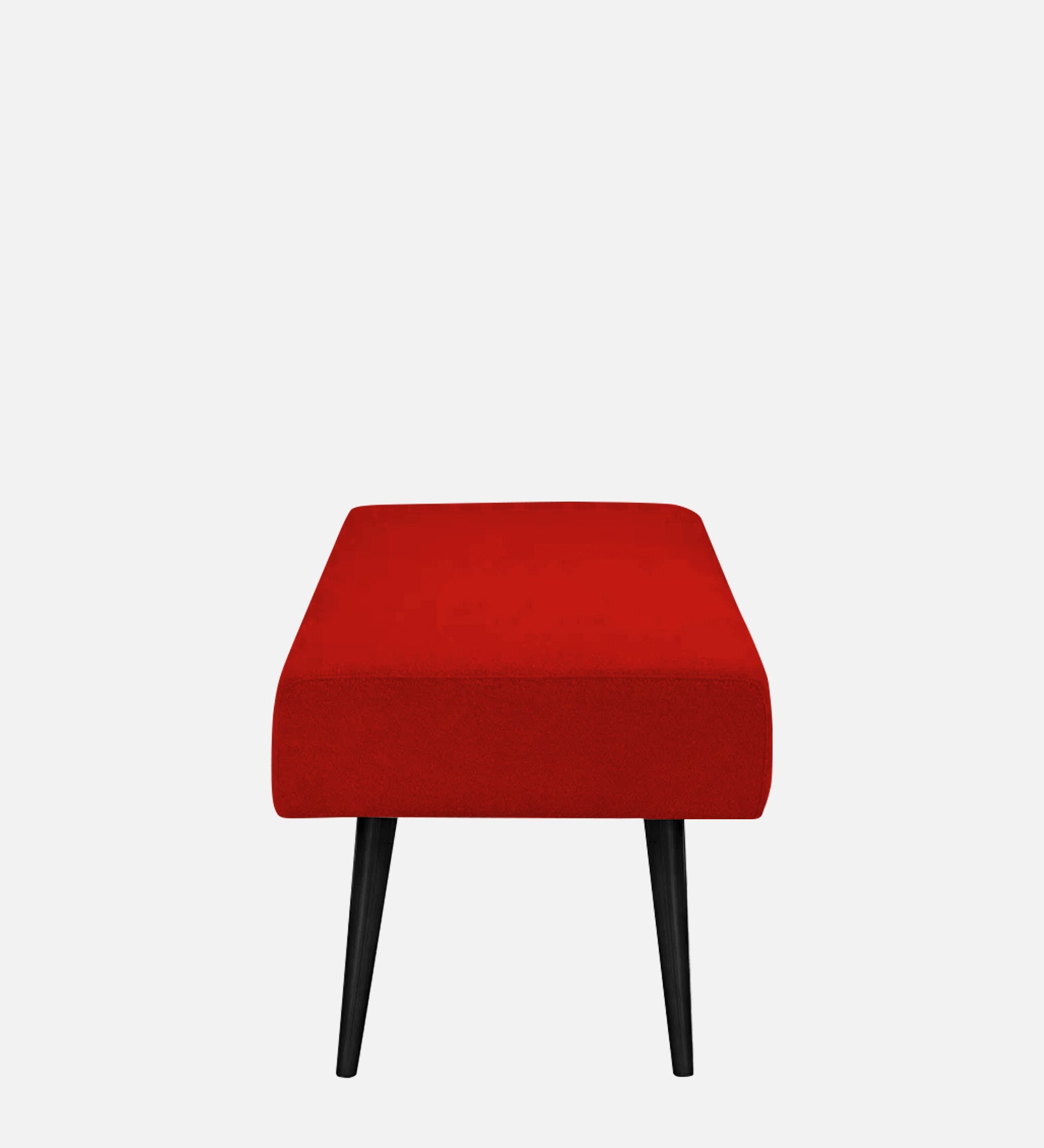 Orbit Fabric Bench In Ruby Red Colour