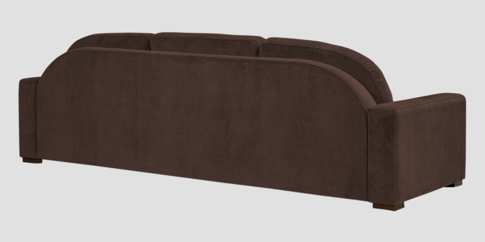 Dara Fabric 3 Seater Sofa In Coffee Brown Colour