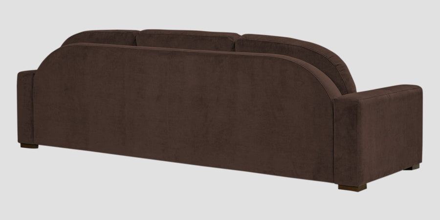 Dara Fabric 3 Seater Sofa In Coffee Brown Colour - Febonic Living