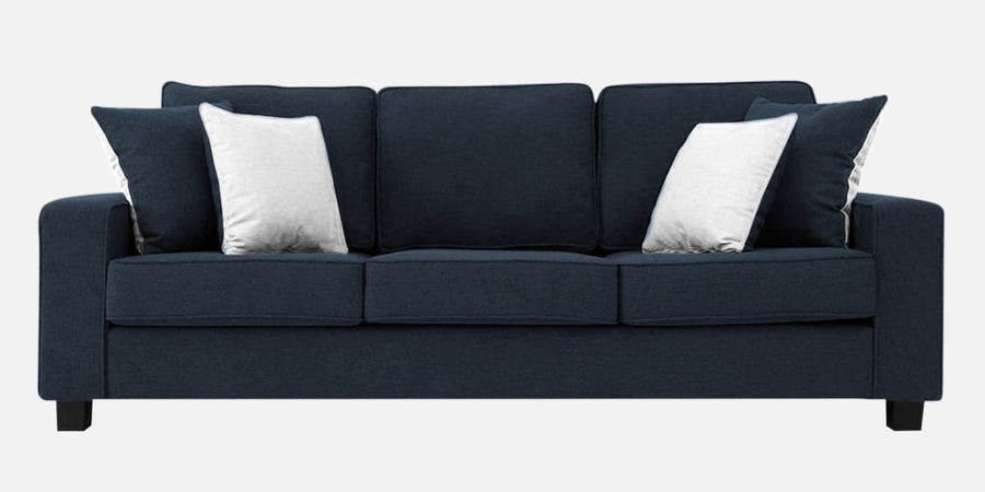 Ladybug Fabric 3 Seater Sofa In Denim Blue Colour - Febonic Living