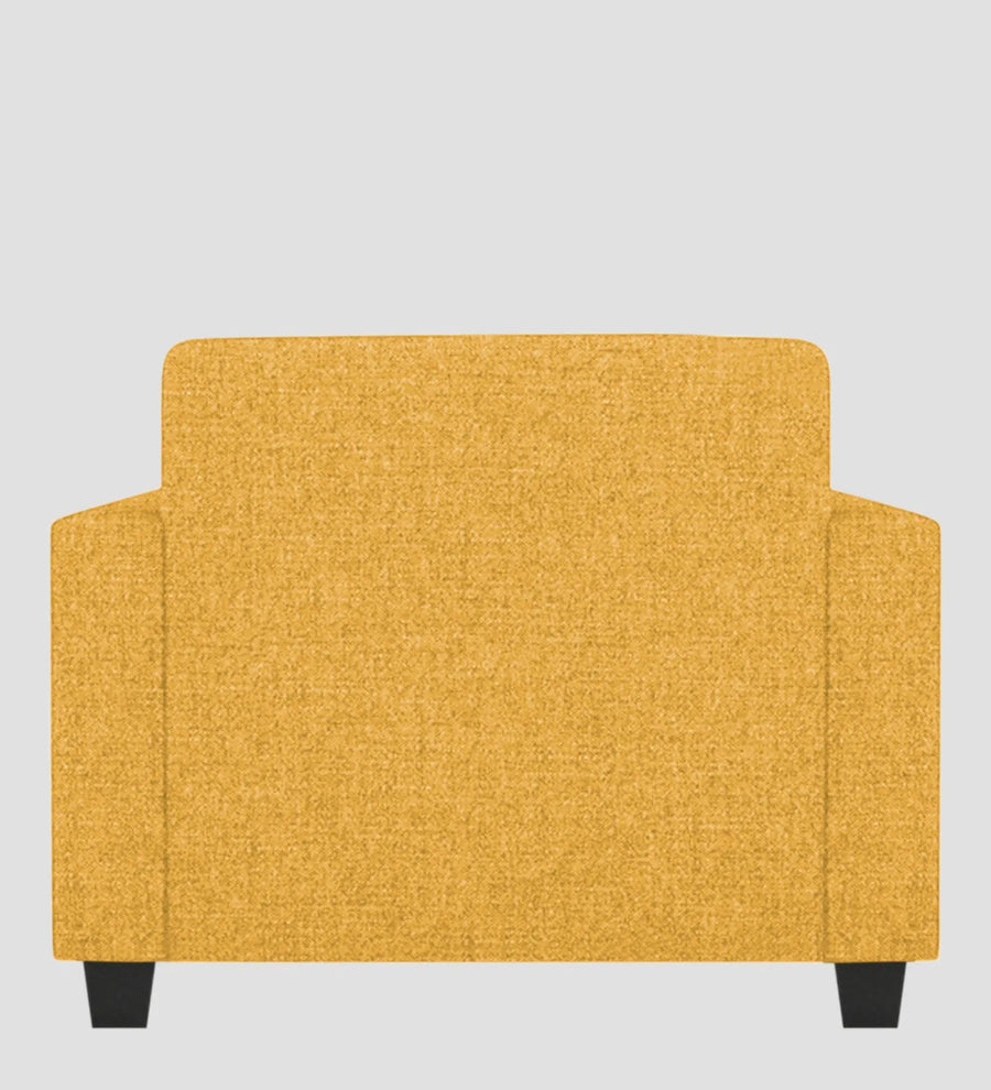 Lipu Fabric 1 Seater Sofa In Bold Yellow Colour - Febonic Living