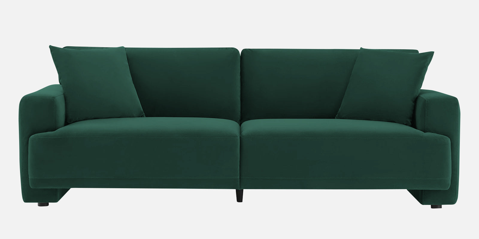 Kosta Velvet 3 Seater Sofa in Forest Green Colour