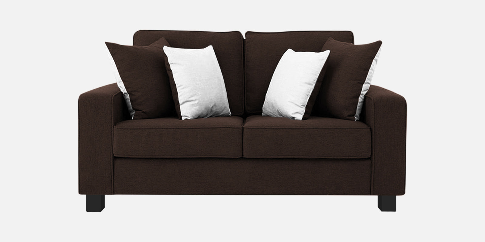 Ladybug Fabric 2 Seater Sofa In Coffee Brown Colour