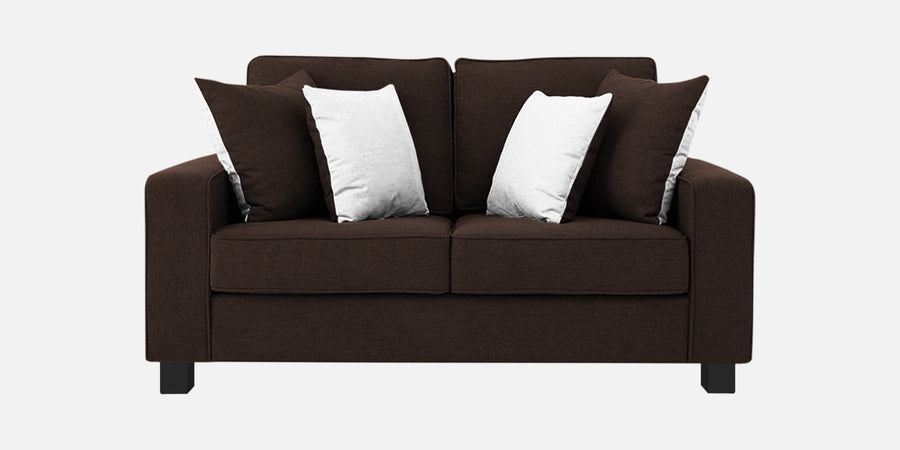 Ladybug Fabric 2 Seater Sofa In Coffee Brown Colour - Febonic Living