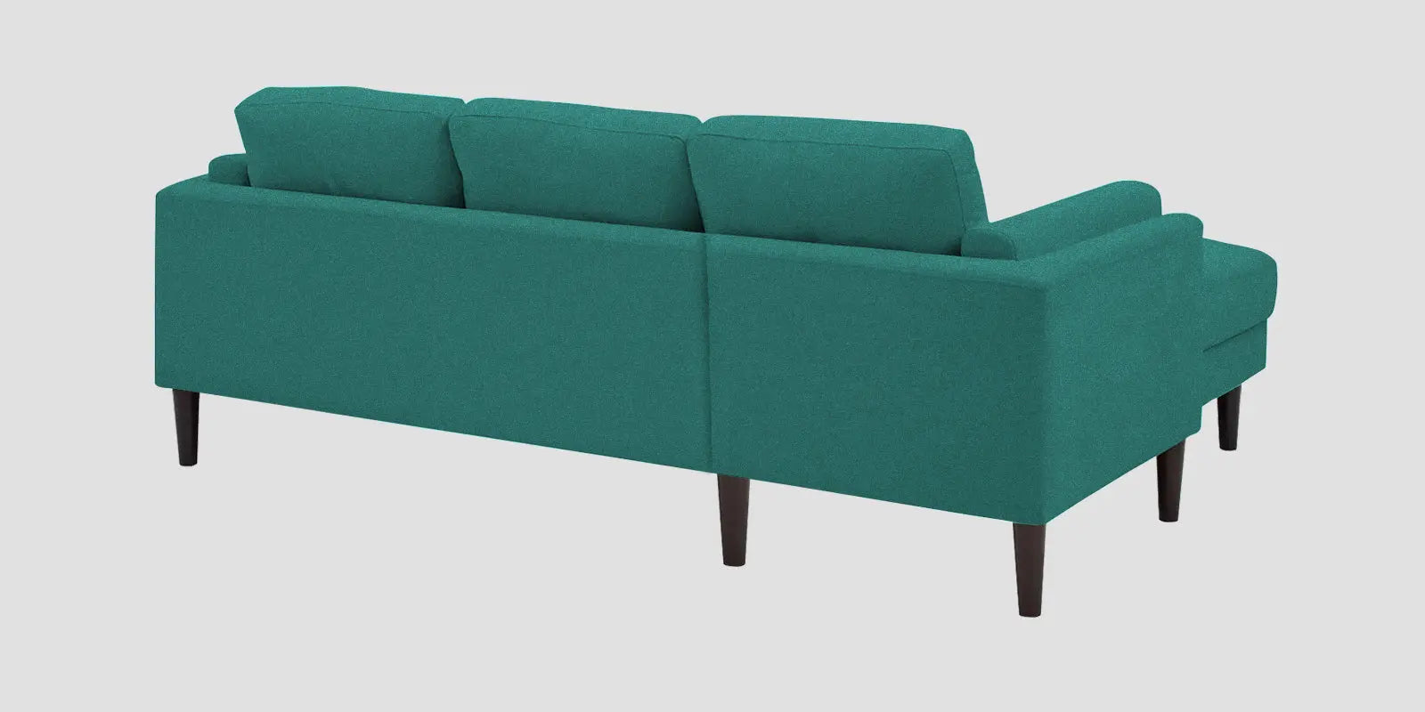 Creata Fabric RHS Sectional Sofa (2+Lounger) In Sea Green Colour Febonic Living